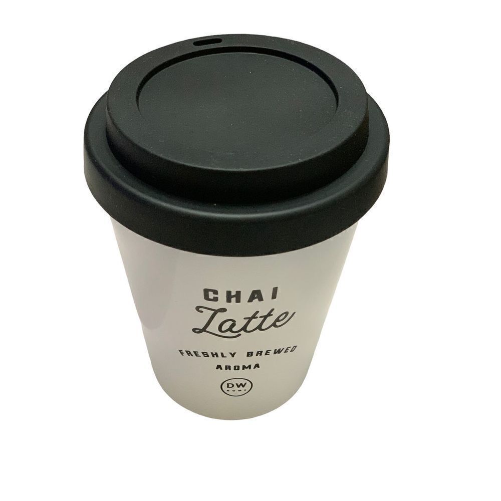 DW Home Chai Latte Scented Coffee Mug Cup Candle 11.2oz 
